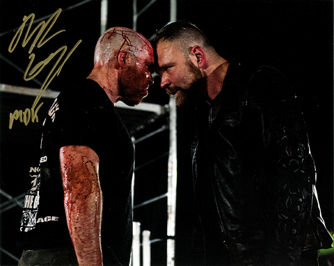 *Dual Signed* Moxley|Gage 8x10 Promo (JSA)