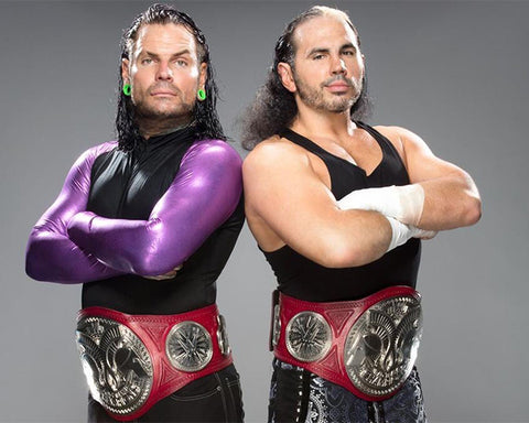 *Dual Signed* Hardy Boyz Raw Tag Title 8x10 Promo (JSA)