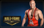 *Signed* Kurt Angle Hall of Fame 11x17 Poster (JSA)