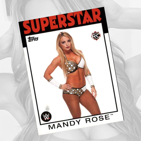 *Signed* Mandy Rose Topps 2016 #47 w/ Case